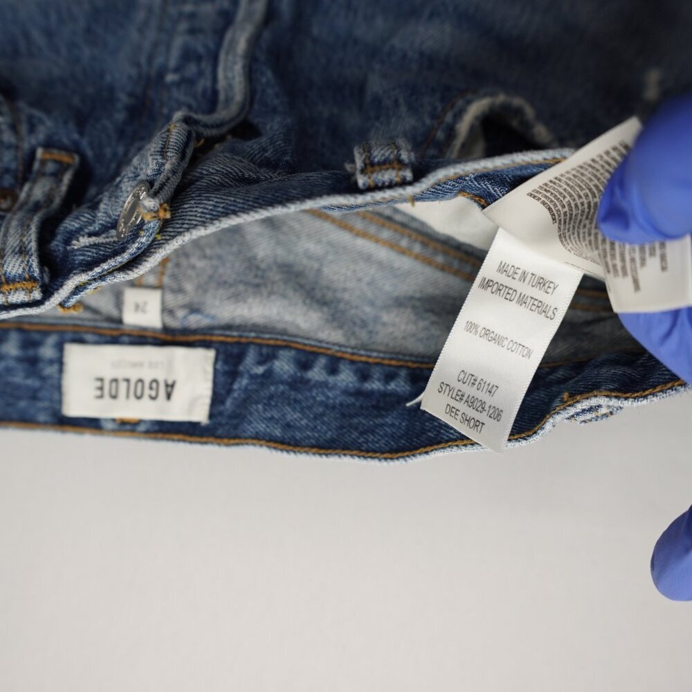 AGOLDE Dee Jean Shorts in Turmoil‎ Size 24 - Picture 9 of 13